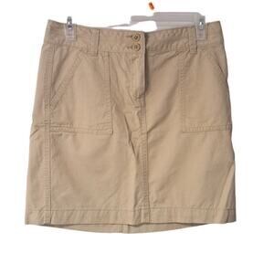Tommy Hilfiger Womens High‎ waist Cargo Mini A Line Skirt Beige Size 0